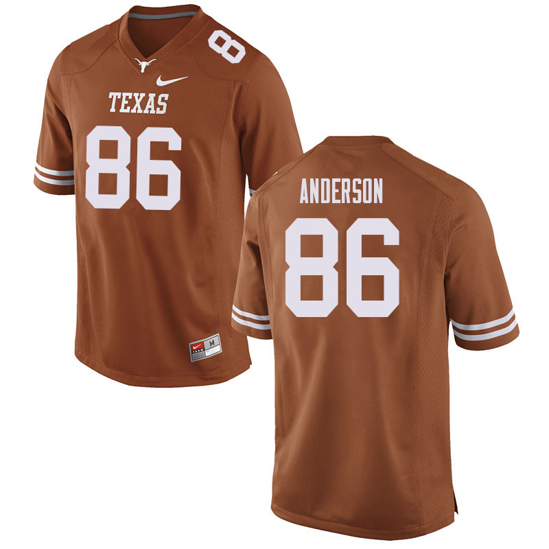 Men #86 Paxton Anderson Texas Longhorns College Football Jerseys Sale-Orange